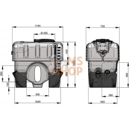 Réservoir 400 l PE bas | UNBRANDED Réservoir 400 l PE bas | UNBRANDEDPR#851467