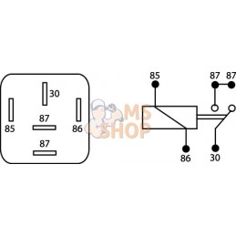Relais mini contact 12V 30A | UNBRANDED Relais mini contact 12V 30A | UNBRANDEDPR#821846