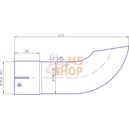 Embout d'échappement ø76mm | UNBRANDED Embout d'échappement ø76mm | UNBRANDEDPR#773296