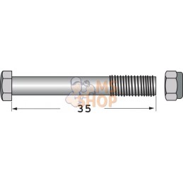 Boulon M 8x35 p/ Rousseau | UNBRANDED Boulon M 8x35 p/ Rousseau | UNBRANDEDPR#874641