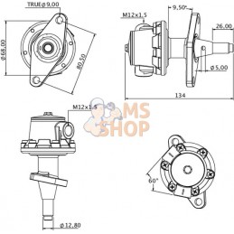 Pompe d'alimentation Deutz 2x M12x1.5 | UNBRANDED Pompe d'alimentation Deutz 2x M12x1.5 | UNBRANDEDPR#652488