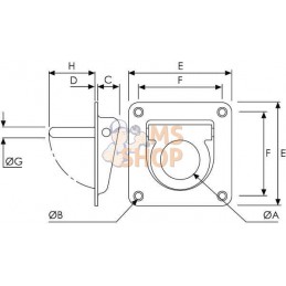 Œillet de fixation 40mm zingué | UNBRANDED Œillet de fixation 40mm zingué | UNBRANDEDPR#711265