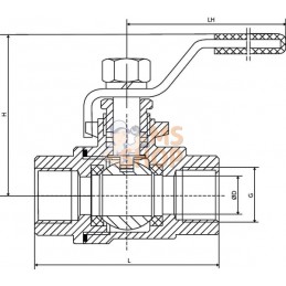 Vanne à bille inox 2xF 1/2'' | UNBRANDED Vanne à bille inox 2xF 1/2'' | UNBRANDEDPR#633569