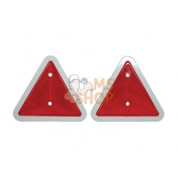 Kit de 2 catadioptres rectangle rouge 160mm à visser | UNBRANDED Kit de 2 catadioptres rectangle rouge 160mm à visser | UNBRANDE