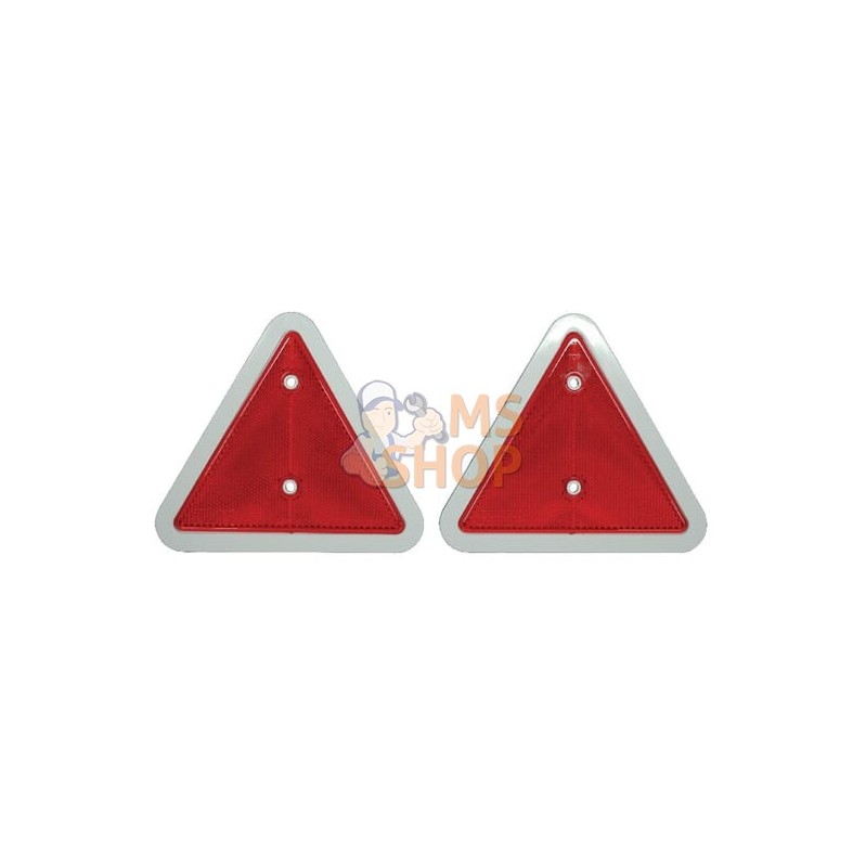 Kit de 2 catadioptres rectangle rouge 160mm à visser | UNBRANDED Kit de 2 catadioptres rectangle rouge 160mm à visser | UNBRANDE