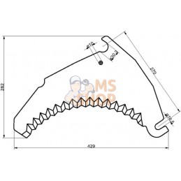 Couteau d'ensilage Bergmann | UNBRANDED Couteau d'ensilage Bergmann | UNBRANDEDPR#693396