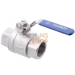 Vanne à bille inox 2xF 1 1/2'' | UNBRANDED Vanne à bille inox 2xF 1 1/2'' | UNBRANDEDPR#633573