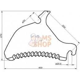 Couteau d'ensilage Pöttinger | UNBRANDED Couteau d'ensilage Pöttinger | UNBRANDEDPR#693369