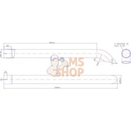 Tube d'échappement chrome 90mm | UNBRANDED Tube d'échappement chrome 90mm | UNBRANDEDPR#773304