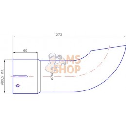 Embout d'échappement ø80mm | UNBRANDED Embout d'échappement ø80mm | UNBRANDEDPR#773297