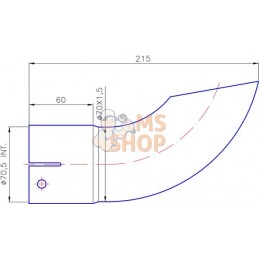 Embout d'échappement ø70mm | UNBRANDED Embout d'échappement ø70mm | UNBRANDEDPR#773295