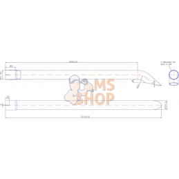 Tube d'échappement chrome 71mm | UNBRANDED Tube d'échappement chrome 71mm | UNBRANDEDPR#773302