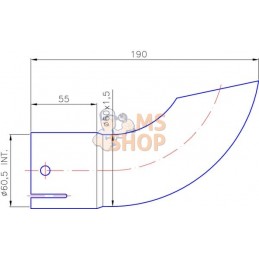 Embout d'échappement ø60mm | UNBRANDED Embout d'échappement ø60mm | UNBRANDEDPR#773294