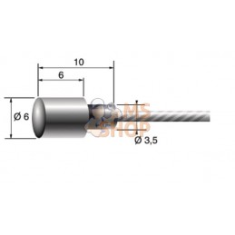 Câble intérieur 1,8mm-225cm | UNBRANDED Câble intérieur 1,8mm-225cm | UNBRANDEDPR#653036