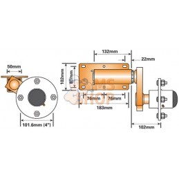 350KG Suspension Unit C/W Hub | UNBRANDED 350KG Suspension Unit C/W Hub | UNBRANDEDPR#711274