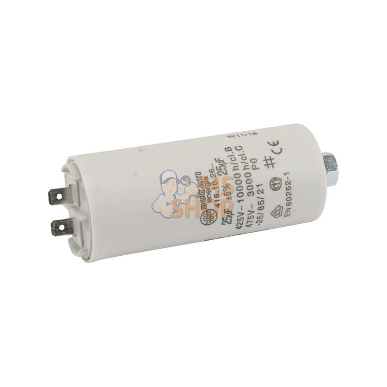 Condensateur avec fiche 25µF | UNBRANDED Condensateur avec fiche 25µF | UNBRANDEDPR#904183