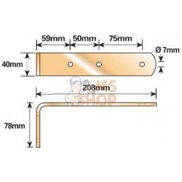 Mudguard bracket 200mm | UNBRANDED Mudguard bracket 200mm | UNBRANDEDPR#711276