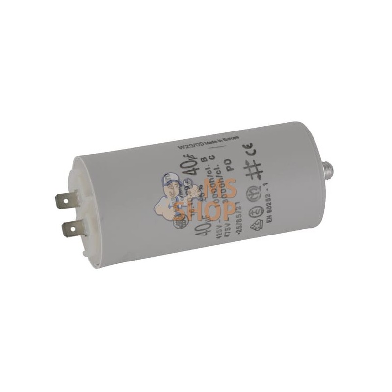 Condensateur avec fiche 40µF | UNBRANDED Condensateur avec fiche 40µF | UNBRANDEDPR#773336