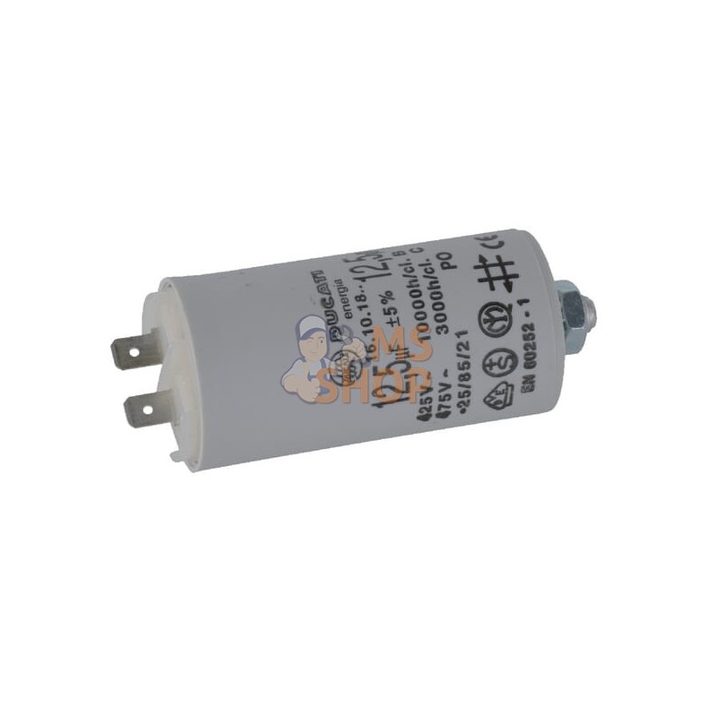 Condensateur avec fiche 12,5µF | UNBRANDED Condensateur avec fiche 12,5µF | UNBRANDEDPR#904174