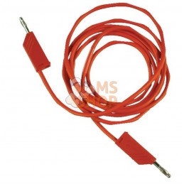 Câble 2 fiches 4mm rouge 2m | UNBRANDED Câble 2 fiches 4mm rouge 2m | UNBRANDEDPR#909836