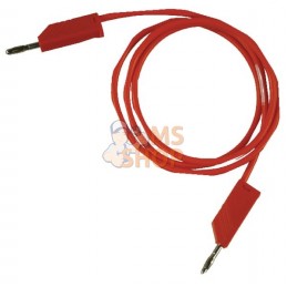 Câble 2 fiches 4mm rouge 1m | UNBRANDED Câble 2 fiches 4mm rouge 1m | UNBRANDEDPR#909837