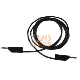 Câble 2 fiches 4mm noir 2m | UNBRANDED Câble 2 fiches 4mm noir 2m | UNBRANDEDPR#909835