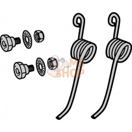Jeu de ressorts de scarificateur | UNBRANDED Jeu de ressorts de scarificateur | UNBRANDEDPR#752426