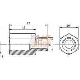 Adaptateur de rallonge BSP/metrique 3/8XM14 | UNBRANDED Adaptateur de rallonge BSP/metrique 3/8XM14 | UNBRANDEDPR#909820