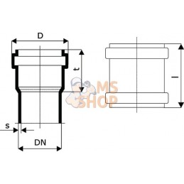 Manchon PVC 160mm | UNBRANDED Manchon PVC 160mm | UNBRANDEDPR#969063