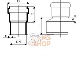 Réducteur PVC 160/110 mm | UNBRANDED Réducteur PVC 160/110 mm | UNBRANDEDPR#875293
