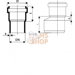 Réducteur PVC 125/110 mm | UNBRANDED Réducteur PVC 125/110 mm | UNBRANDEDPR#875296