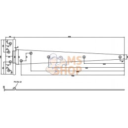 Charnière T paire 18"x450mm | UNBRANDED Charnière T paire 18"x450mm | UNBRANDEDPR#905085