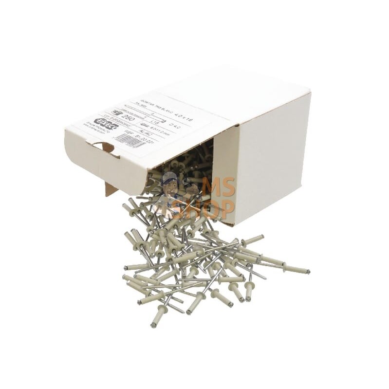 Rivets 250pcs. blanc | UNBRANDED Rivets 250pcs. blanc | UNBRANDEDPR#910084