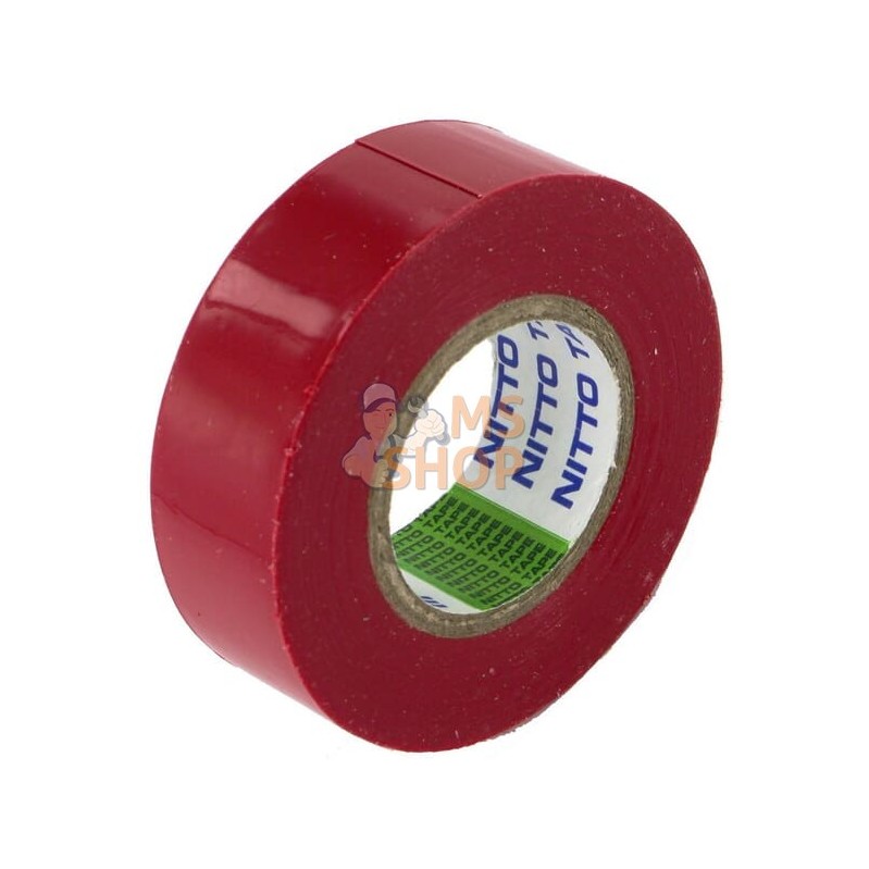 Ruban adhésif rouge 19mm x10m isolant | UNBRANDED Ruban adhésif rouge 19mm x10m isolant | UNBRANDEDPR#615234