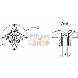 Volant, filet fem. 80mm M16 | UNBRANDED Volant, filet fem. 80mm M16 | UNBRANDEDPR#902221