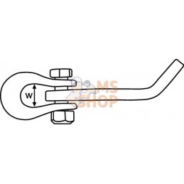 Crochet avec œillet G80 10-11mm | UNBRANDED Crochet avec œillet G80 10-11mm | UNBRANDEDPR#909668