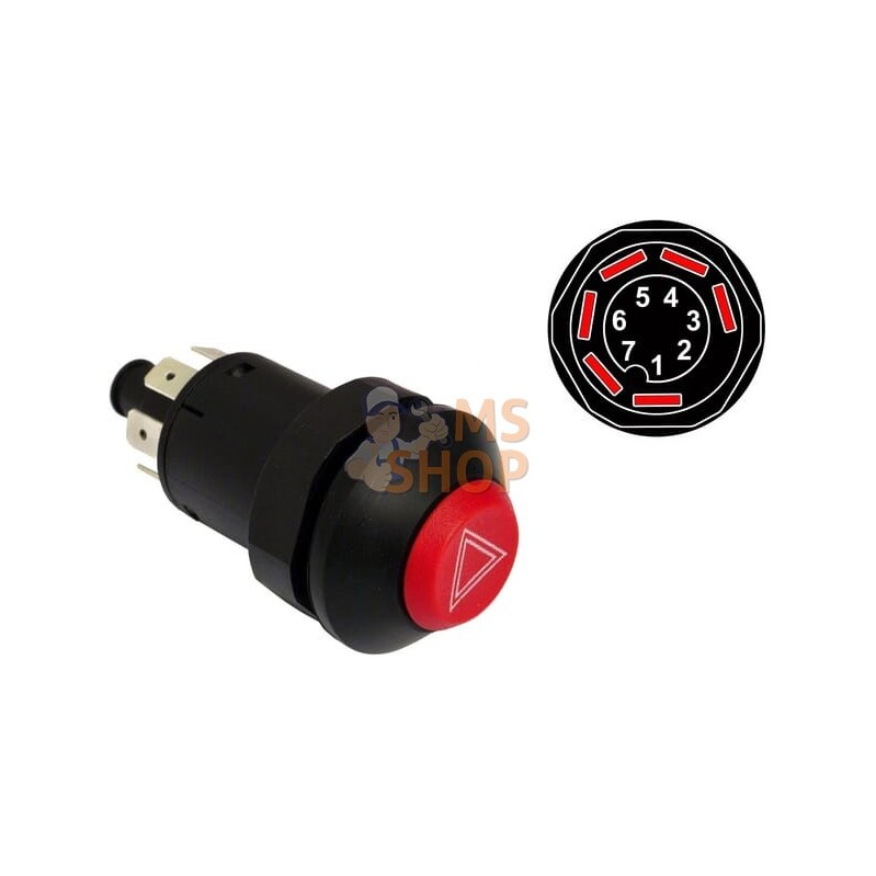 Bouton poussoir, hazard | VAPORMATIC Bouton poussoir, hazard | VAPORMATICPR#879399