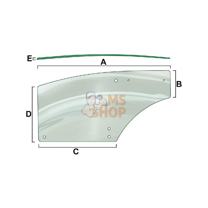 Vitre de porte, main droite | VAPORMATIC Vitre de porte, main droite | VAPORMATICPR#818944