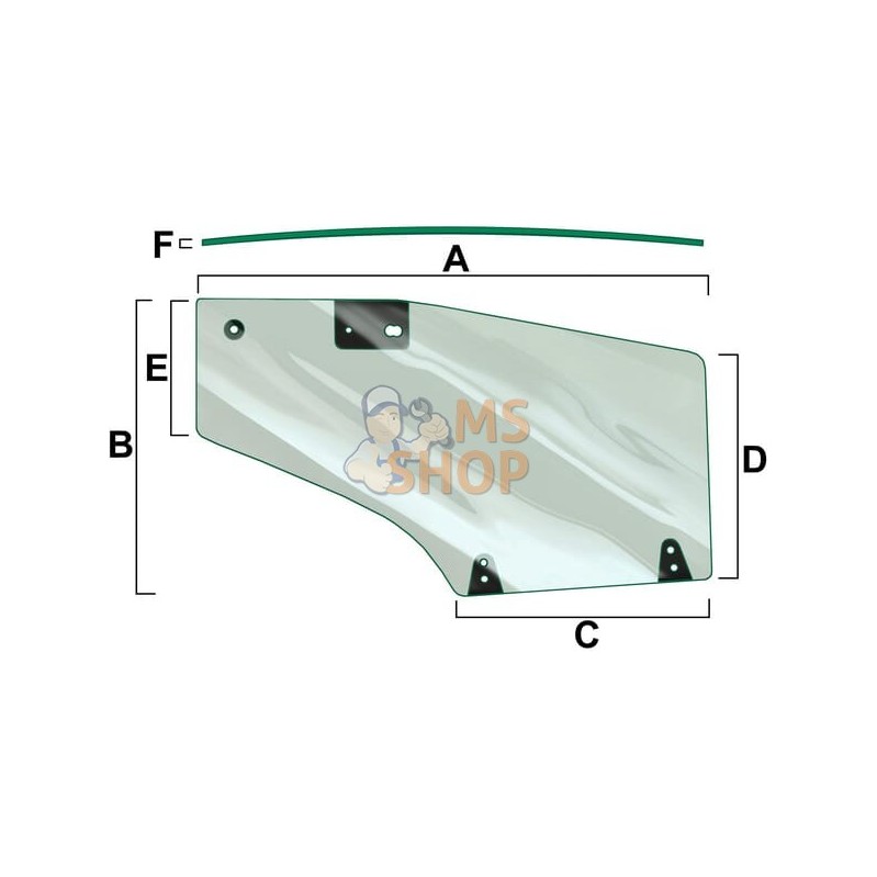 Vitre de porte droite | VAPORMATIC Vitre de porte droite | VAPORMATICPR#846998