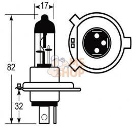Blister Lampe H4 12V 60/55W 12V 60-55W | VAPORMATIC Blister Lampe H4 12V 60/55W 12V 60-55W | VAPORMATICPR#481203
