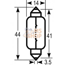 Ampoule, festoon 12V 18W 15x44 | VAPORMATIC Ampoule, festoon 12V 18W 15x44 | VAPORMATICPR#844597