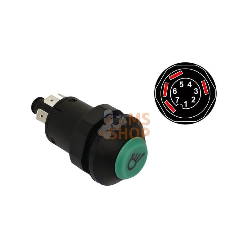 Interrupteur poussoir de feu de position | VAPORMATIC Interrupteur poussoir de feu de position | VAPORMATICPR#879424