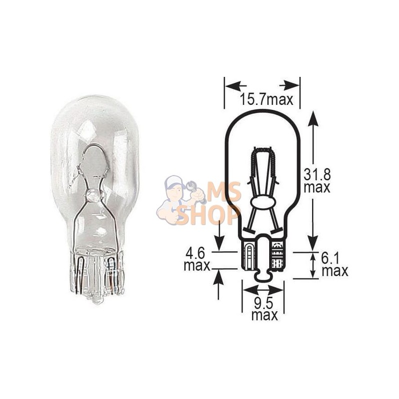 VLX0955 - Ampoule feu stop/clignotant/recul/antibrouillard