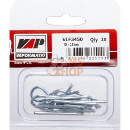 Bride De Fixation En R (10) (x10) 45 x 2.5 mm | VAPORMATIC Bride De Fixation En R (10) (x10) 45 x 2.5 mm | VAPORMATICPR#846024