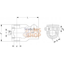 Étrier P675 1-3/4"-20 CC | WALTERSCHEID Étrier P675 1-3/4"-20 CC | WALTERSCHEIDPR#1112546