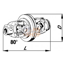 Wide-angle cv joint W2480-1b | WALTERSCHEID Wide-angle cv joint W2480-1b | WALTERSCHEIDPR#1112565