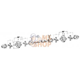 Croisillon Ø 24x75,0 mm / Ø 27x91,0 mm, série 2380, Walterscheid | WALTERSCHEID Croisillon Ø 24x75,0 mm / Ø 27x91,0 mm, série 23