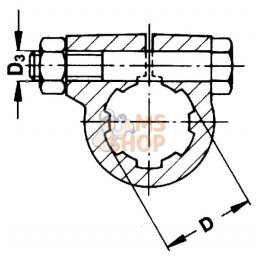 Manchon prof KNP1 3/8-6 70 KF | WALTERSCHEID Manchon prof KNP1 3/8-6 70 KF | WALTERSCHEIDPR#785555