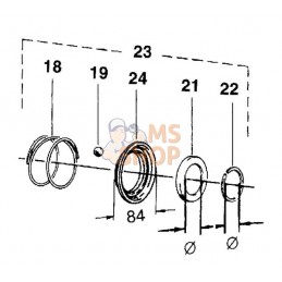 Moyeu K32 1 3/8" | WALTERSCHEID Moyeu K32 1 3/8" | WALTERSCHEIDPR#820094