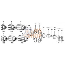 Moyeu K32 1 3/8" | WALTERSCHEID Moyeu K32 1 3/8" | WALTERSCHEIDPR#820094